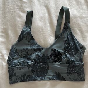 Aerie Palm Leaf Print Bralette S